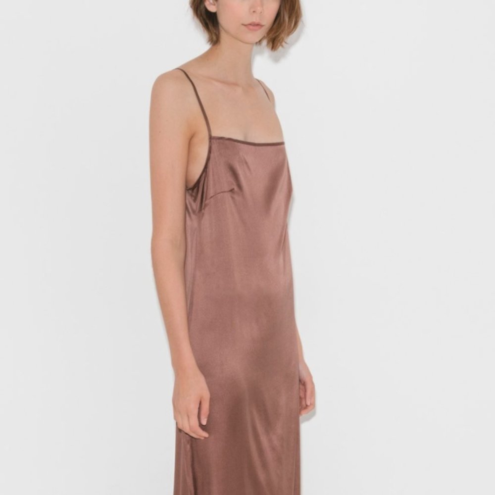 Baserange Brown Silk Dress